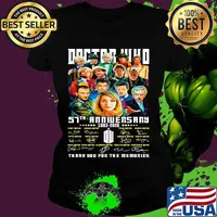 Doctor 57th anniversary 1963 2020 thank you for the memories signatures s Ladies tee