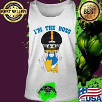Donald duck i'm the boss pittsburgh steelers s Tank top