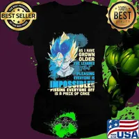 Dragon ball 7 vegeta as i have grown older i've learned that pleasing everyone is impossible pissing everyone off is a piece of cake s Ladies tee