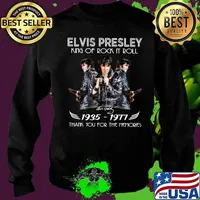 Elvis presley king of rock n roll 1935 1977 thank you for the memories signature s Sweater