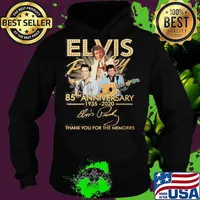 Elvis priyanka 85th anniversary 1935 2020 thank you for the memories signature s Hoodie