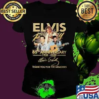 Elvis priyanka 85th anniversary 1935 2020 thank you for the memories signature s Ladies tee