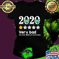 Funny 2020 Review - 1 Star Very bad year would not recommend T-Shirt Ladies tee