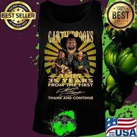 Garth brooks 1985 35 years from the first thank and continue signature s Tank top