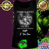 George jones 1931 2013 thank you for the memories to your name signature s Tank top