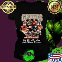 Greats new england patriots thank you for the memories signatures s Ladies tee