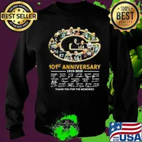 Green bay packers 101st anniversary 1919 2020 thank you for the memories signatures s Sweater
