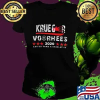 Halloween freddy krueger jason voorhees 2020 let us take a stab at it stars s Ladies tee