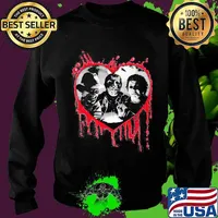 Halloween freddy krueger jason voorhees and michael myers heart s Sweater
