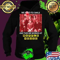 Halloween horror characters we used to smile and then we worked at tim waple house s Hoodie