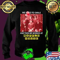 Halloween horror characters we used to smile and then we worked at tim waple house s Sweater