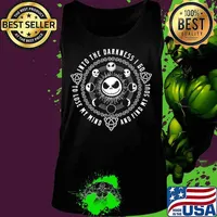Halloween jack skellington into the darkness i go to lose my mind and find my soul s Tank top