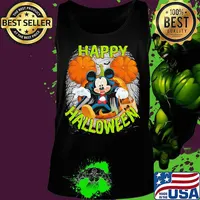 Happy halloween mickey mouse witch pumpkin s Tank top