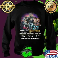 harry potter years of 1997 2020 thank you for the memories signatures s Sweater