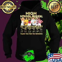High school musical 15th anniversary 2006 2021 thank you for the memories signatures s Hoodie