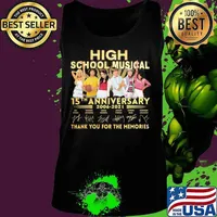 High school musical 15th anniversary 2006 2021 thank you for the memories signatures s Tank top