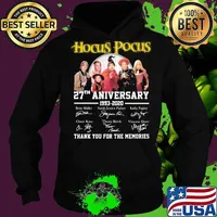 Hocus pocus 27th anniversary 1993 2020 thank you for the memories signatures s Hoodie