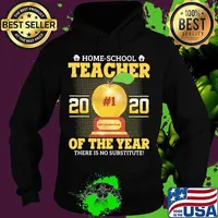 Home school teacher 2020 of the year there is no substitude Apple s Hoodie
