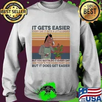 Horse it gets easier every day it get a little easier but you gotta do it every day that's the hard part but it does get easier vintage retro s Sweater