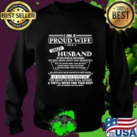 I am a proud wife of a crazy husband he was born in september he may seem quiet and reserved s Sweater