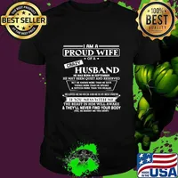 I am a proud wife of a crazy husband he was born in september he may seem quiet and reserved shirt