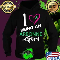 I being a arbonne logo girl heart s Hoodie