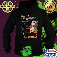 I know i'm just just a shih tzu but if you feel sad i'll be your smile if you cry i'll be your comfort and if someone breaks your heart we can use mine to live s Hoodie