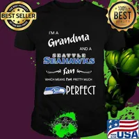I'm a grandma and a seattle seahawks logo fan which means i'm pretty much perfect shirt