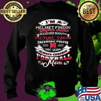 I'm a helmet finding uniform washin bleacher shoutin picture takin facebook postin spirit shown always cheer football mom s Sweater