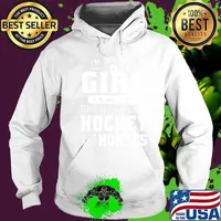 I'm the type of girl who is perfectly happy with hockey and horses s Hoodie