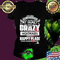 I may seem quiet and reserved but if you mess with my family i will break out a level of crazy s Ladies tee