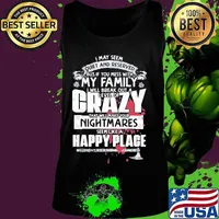 I may seem quiet and reserved but if you mess with my family i will break out a level of crazy s Tank top