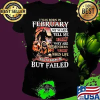 I was born in February my scars tell me a story they are reminders of times when life tried to break me but failed Skeleton Pitbull s Ladies tee