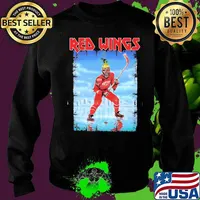Iron maiden skeleton detroit red wings player hockey s Sweater
