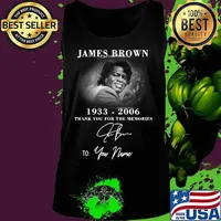 James brown 1933 2006 thank you for the memories to your name signature s Tank top