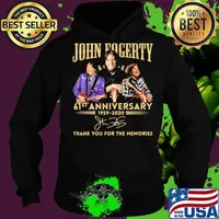 John fogerty 61st anniversary 1959 2020 thank you for the memories signature s Hoodie