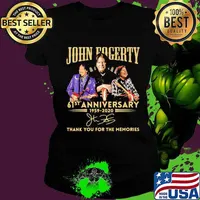 John fogerty 61st anniversary 1959 2020 thank you for the memories signature s Ladies tee