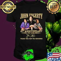 John fogerty 61st anniversary 1959 2020 thank you for the memories signature shirt