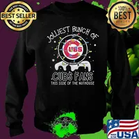 Jolliest bunch of cubs fans this side of the nuthouse christmas lights s Sweater