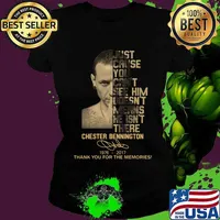 Just cause you feel it doesn't mean it's there chester bennington 1976 2017 thank you for the memories signature shirt' Ladies tee