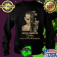 Just cause you feel it doesn't mean it's there chester bennington 1976 2017 thank you for the memories signature shirt' Sweater