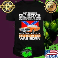 Just the good ol boys never meanin no harm beats all you never saw been in trouble with the law since the day they was born british flag car shirt