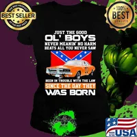 Just the good ol boys never meanin no harm beats all you never saw been in trouble with the law since the day they was born british flag s Ladies tee