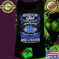 Kentucky wildcats girl hated by many loved by plenty heart on her sleeve fire in her soul and a mouth she can't control stars s Tank top