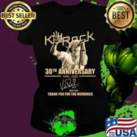 Kid rock 30th anniversary 1990 2020 thank you for the memories signatures s Ladies tee