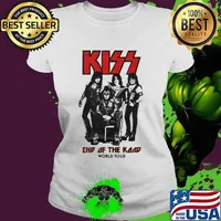 Kiss band end of the road world tour s Ladies tee