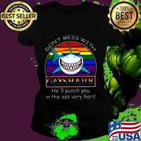 Lgbt don't mess with gay shark he'll punch you in the ass very hard s Ladies tee
