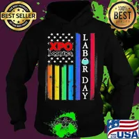 Lgbt xpo logistics labor day american flag independence day s Hoodie