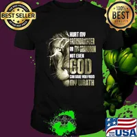 Lion king hurt my granddaughter for my grandson not even god can save you from my wrath shirt