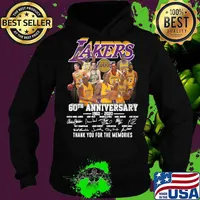 Los angeles lakers 60th anniversary 1960 2020 thank you for the memories signatures s Hoodie